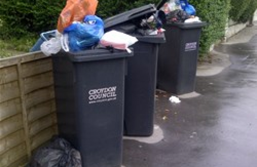 Bins not collected on Woodstock Road Croydon Conservatives